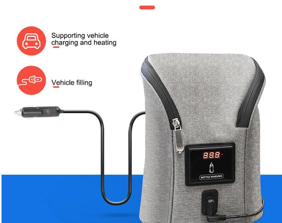 Car USB Baby Bottle Warmer – Portable Travel Breast Milk Warmer