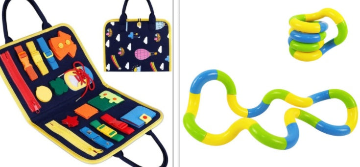 Busy Book Learning Board – Sensory Play, Early Skills & Montessori‑Inspired Learning