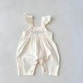 Baby Girl's Loose Adjustable Suspender Romper